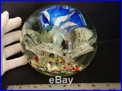 10 lbs Spectacular Vtg Antique Magnum Lily Millefiori Glass Paperweight Clichy