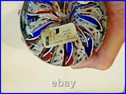 1969 Perthshire Glass CROWN Millefiori Double Twists PAPERWEIGHT 1st LTD ED