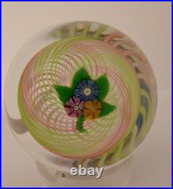 1977 Limited Edition Perthshire Art Glass Nosegay Swirl Paperweight 315 Made