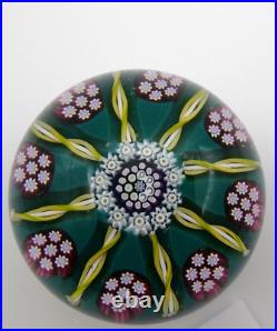 1997 HTF Perthshire PPCC Cane Collector's Club Millefiori Ribbon Paperweight