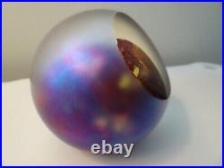 2000 Glass Eye Studio GES Celestial Series MARS Planet Paperweight Faceted