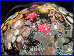 2007 Colin Richardson Underwater Sphere Paperweight, 4 inch diameter