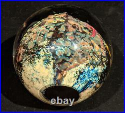 2007 Colin Richardson Underwater Sphere Paperweight, 4 inch diameter