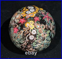 2007 Colin Richardson Underwater Sphere Paperweight, 4 inch diameter