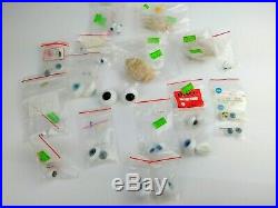 20 PAIR Vintage Paperweight Solid Glass Doll Eyes Lot Doll Parts Doll Repair