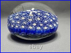 5 Large VTG Murano Closepack Millefiori Art Glass Paperweight Roses 12cm with Tag