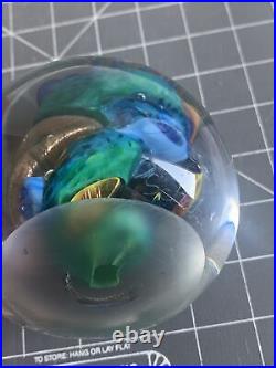 ARO SCHULZE PAPERWEIGHT Coral Reef Abstract Blown Glass Art 1996 VITRA STUDIO