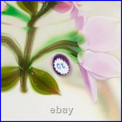 A John Deacons Flower and Berry Bouquet Lampwork Paperweight c2005