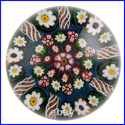 A Paul Ysart Patterned Millefiori Paperweight From Post War Moncrieff Period c19