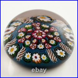 A Paul Ysart Patterned Millefiori Paperweight From Post War Moncrieff Period c19