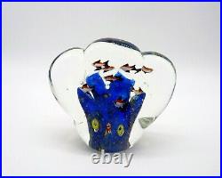 Alfredo Barbini Murano Art Glass Aquarium Paperweight