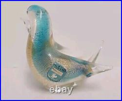 Amazing Lot 5 Vintage Murano Italian Art Glass Bird Paperweights