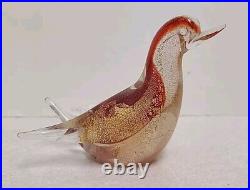 Amazing Lot 5 Vintage Murano Italian Art Glass Bird Paperweights