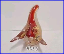 Amazing Lot 5 Vintage Murano Italian Art Glass Bird Paperweights