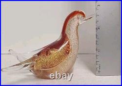 Amazing Lot 5 Vintage Murano Italian Art Glass Bird Paperweights