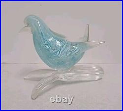 Amazing Lot 5 Vintage Murano Italian Art Glass Bird Paperweights