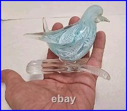 Amazing Lot 5 Vintage Murano Italian Art Glass Bird Paperweights