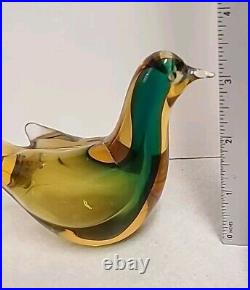 Amazing Lot 5 Vintage Murano Italian Art Glass Bird Paperweights