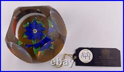 Ant St. Louis Double-Clematis Amber Paperweight Sotheby's'95 Auction #147 Tag