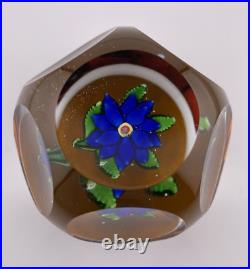 Ant St. Louis Double-Clematis Amber Paperweight Sotheby's'95 Auction #147 Tag