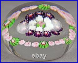 Antique French Clichy Rose Garland Paperweight 1845-55