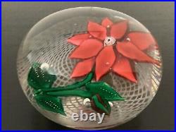 Antique New England Glass Company Poinsettia Paperweight