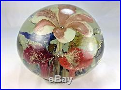 Antique Very Rare French X-large Magnum Multi Floral Glass Paperweight