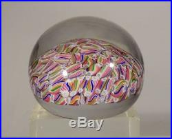 Antique Vintage Baccarat Crystal Glass Paper Weight Colorful Macedoine