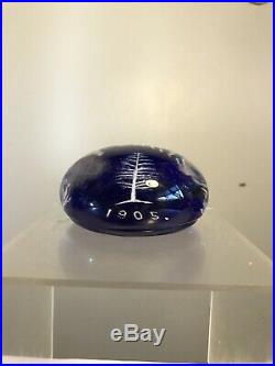 Antique Vintage Christmas Tree Paperweight Dated 1905 Millville Jersey Glass