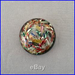 Antique Vintage End of Day Scramble Hand Blown Paperweight, 2.75 Free Shipping