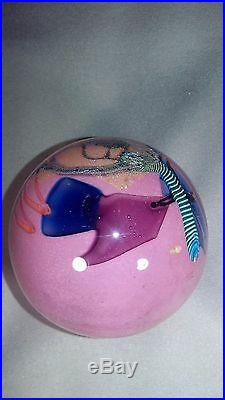 AvantGarde Glass Paperweight. Signed, Vintage