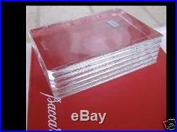 BACCARAT vintage red boxed crystal book paperweight