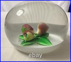 Baccarat 1973 Paperweight Vintage Pear Crystal Glass