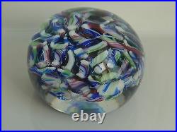 Baccarat France Jewel Tone Colors MACEDOINE Paperweight EC Signed