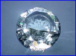 Beautiful Huge Full Faceted Crystal Glass Shannon Diamond Paperweight