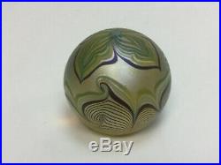 Beautiful Large Vintage Orient And Flume Paperweight, 1979, signed
