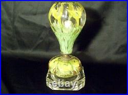 Beautiful St Clair TV Lamp Indiana paperweight glass vintage