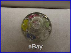 Beautiful Vintage Art Glass Perfume Scent Bottle Paperweight