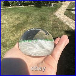 Beautiful Vintage Glass Paperweight