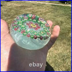 Beautiful Vintage Glass Paperweight