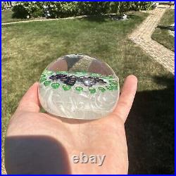 Beautiful Vintage Glass Paperweight