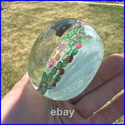 Beautiful Vintage Glass Paperweight