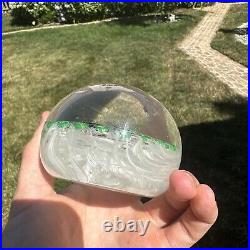 Beautiful Vintage Glass Paperweight