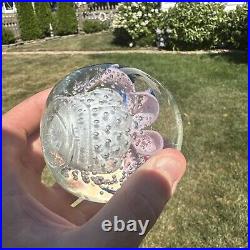 Beautiful Vintage Glass Paperweight