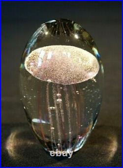 Beautiful Vintage Glow in the dark Jellyfish Paperweight
