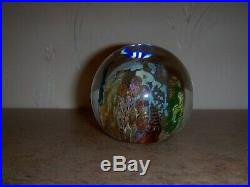 Beautiful Vintage Josh Simpson Glass 1991 underwater world Art Glass Paperweight