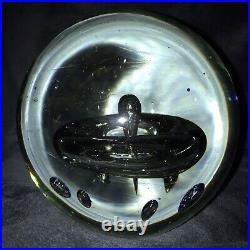 Beautifully Blown Controlled Bubble Art Glass Sphere Orb Paperweight 6x6 9Lbs