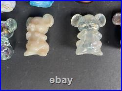 Boyd Art Glass Willie The Mouse Collection 12 Pc. Vintage Lot