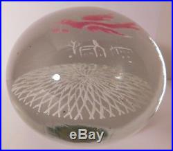 CHARMING Vintage MESSENGER OF LOVE Motif Art Glass Paperweight by Edward Rithner