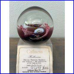 Caithness Scotland Limited Edition Art Glass Paperweight Halloween 505/650